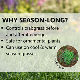 Jonathan Green Season-Long Weed Preventer covers up to 5,000 sq ft per bag.