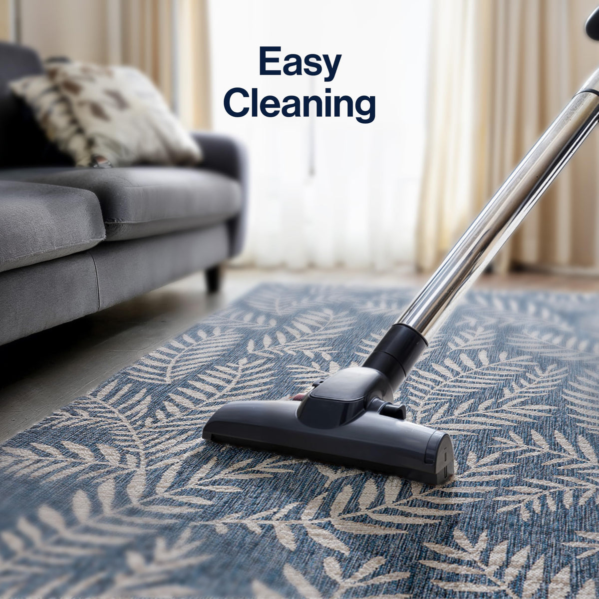 Jonathan Y easy-care outdoor rug example with hose-down cleaning.