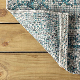 Jonathan Y easy-clean outdoor rug cleans quickly with mild soap and water