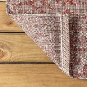 Jonathan Y flat-weave polypropylene rug for high-traffic areas.
