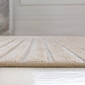 Jonathan Y Hallie minimalist bedroom rug with Scandinavian-inspired lines.