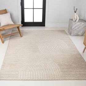 Jonathan Y Hallie indoor-outdoor rug with easy-clean polypropylene and durable design.