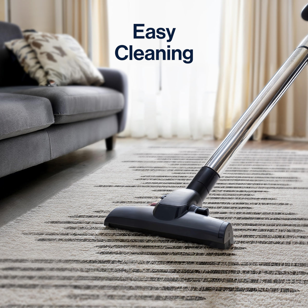 Jonathan Y machine-woven low-pile rug with a soft feel.