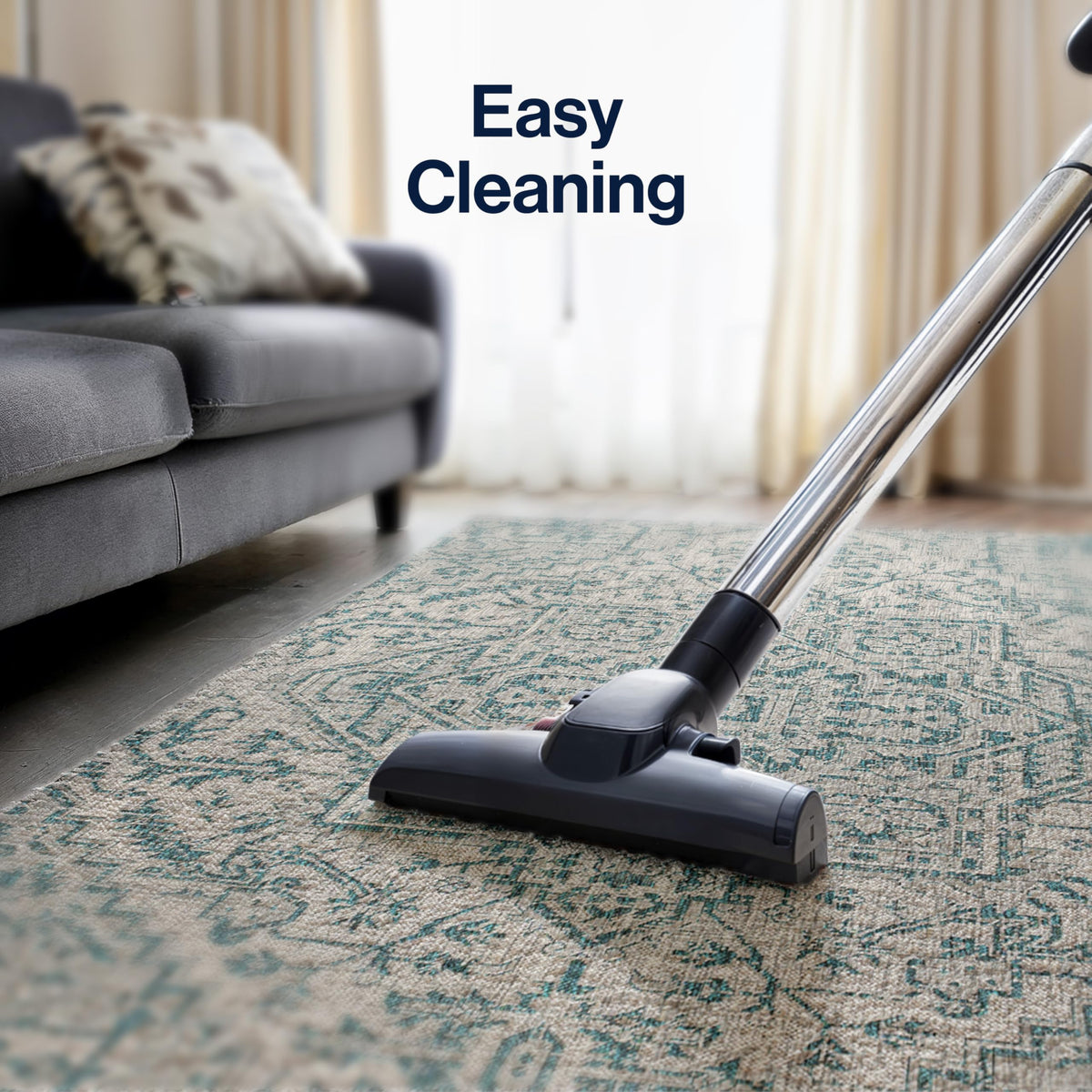 Jonathan Y pet-friendly rug handles paws and spills with simple cleaning