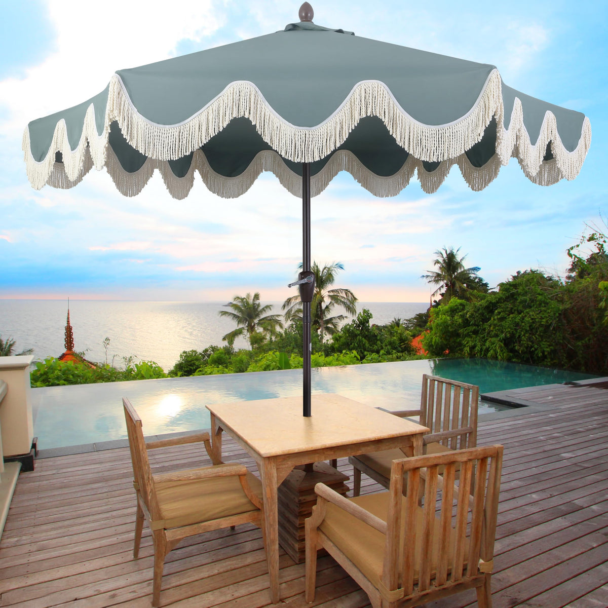 JONATHAN Y UMB1001G auto-tilt crank enables easy shade adjustment