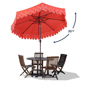 Jonathan Y UMB1002A Tracy durable aluminum frame for lasting outdoor use.