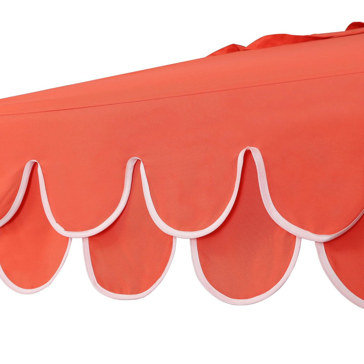 Jonathan Y UMB1002A Tracy scalloped edge adds poolside elegance.