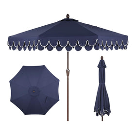 Jonathan Y Tracy umbrella full structure provides stylish shade for patio or pool