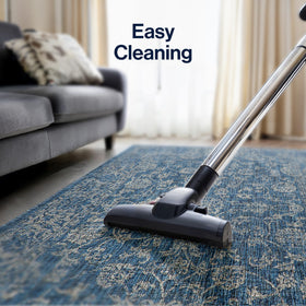 Jonathan Y Weave Floral rug stain resistance helps spills clean easily on patios.