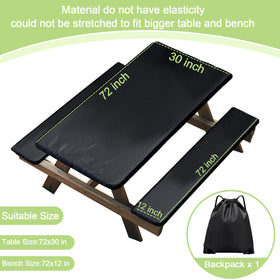 Jonyproo bench covers stretched over 72x12 benches for secure fit.