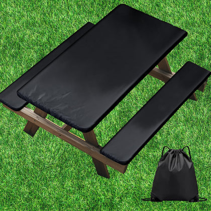 Jonyproo picnic table cover on a 72x30 table for tidy outdoor dining.