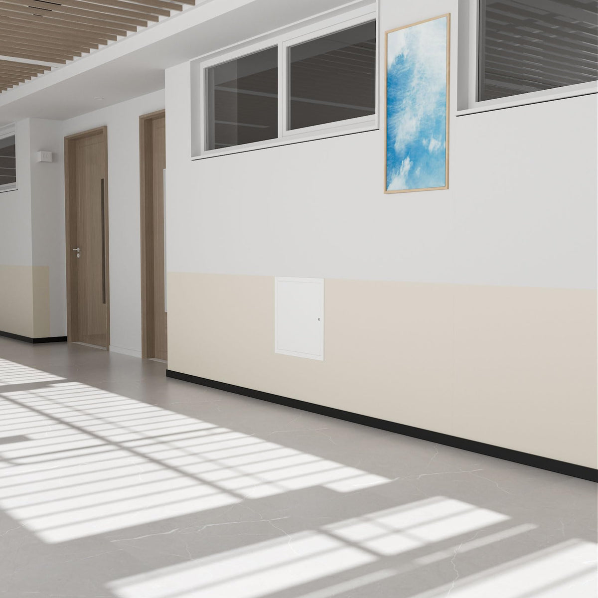 Joogto flush-install drywall panel for seamless ceilings