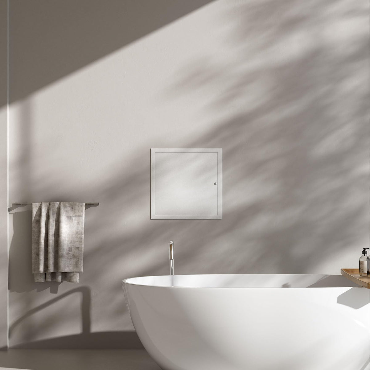 Joogto seamless-welded attic door provides a sturdy frame and smooth surface.