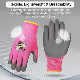 Joottuan gloves with durable latex coating for anti-slip performance