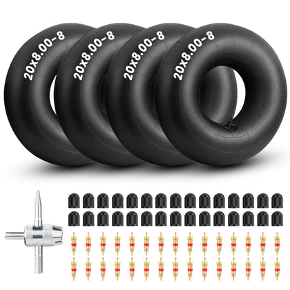 joozur inner tube for 20x8-8 wheels, flat surface, ready for lawn tractors.