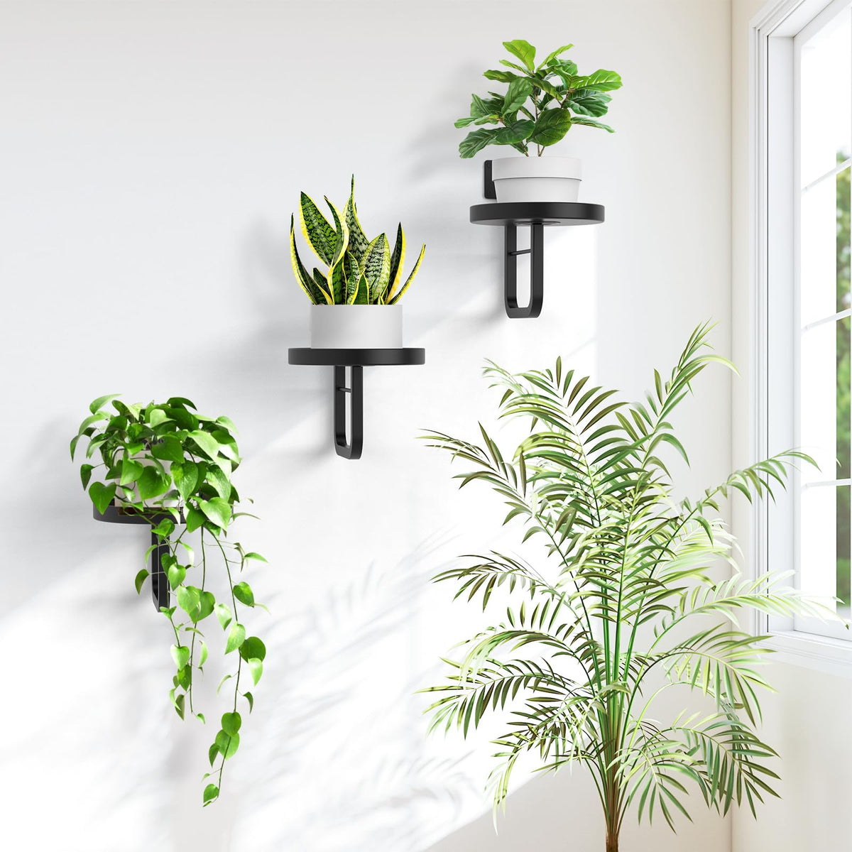 JOPBENG space-saving plant shelf for small apartments.