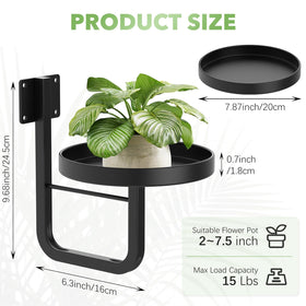 JOPBENG wall plant holder showcases its U-shaped design for stability.
