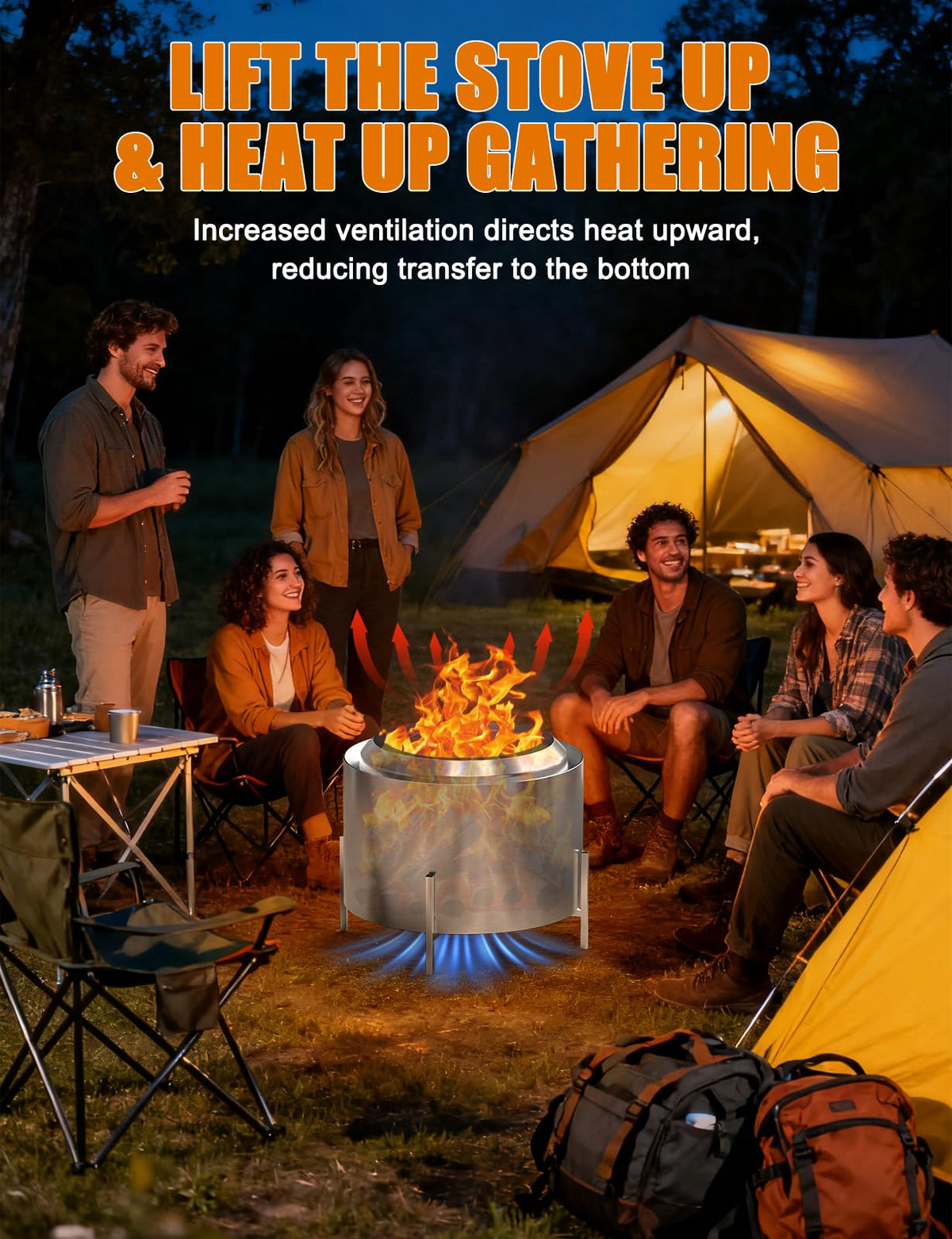 Joqepy portable design ideal for patio and camping