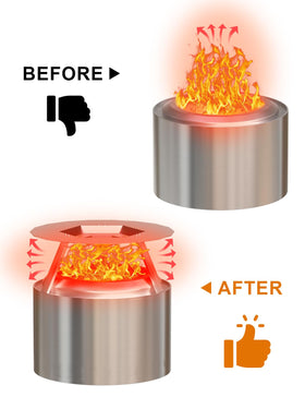 joqepy heat deflector easy storage after use for camping gear