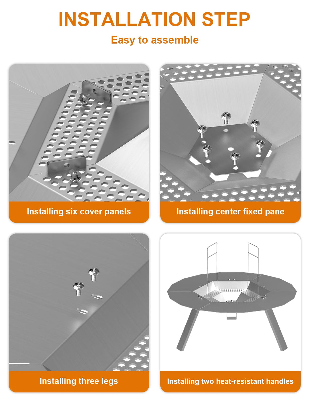 joqepy heat deflector enhances heat distribution around the pit