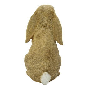JORAE mustard finish rabbit statue suitable for indoor or outdoor display.