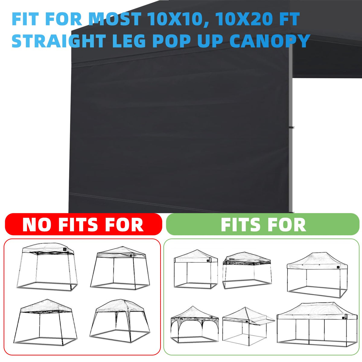 Night projection readiness with Joramoy canopy sunwall for added privacy.