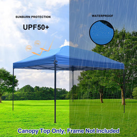 Joramoy canopy top waterproof fabric keeps rain out during outdoor events.