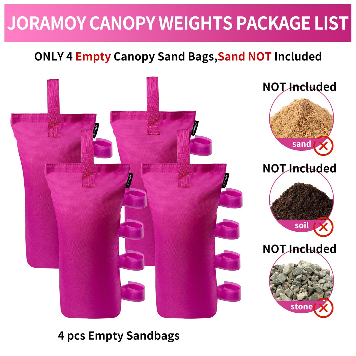 Joramoy weight bag made with waterproof 1680D fabric protects contents
