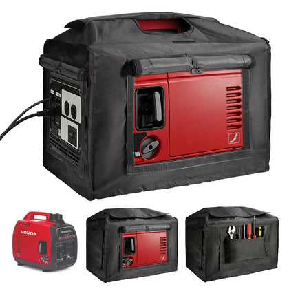 Joramoy generator cover in running-side view showing ventilation and protection.