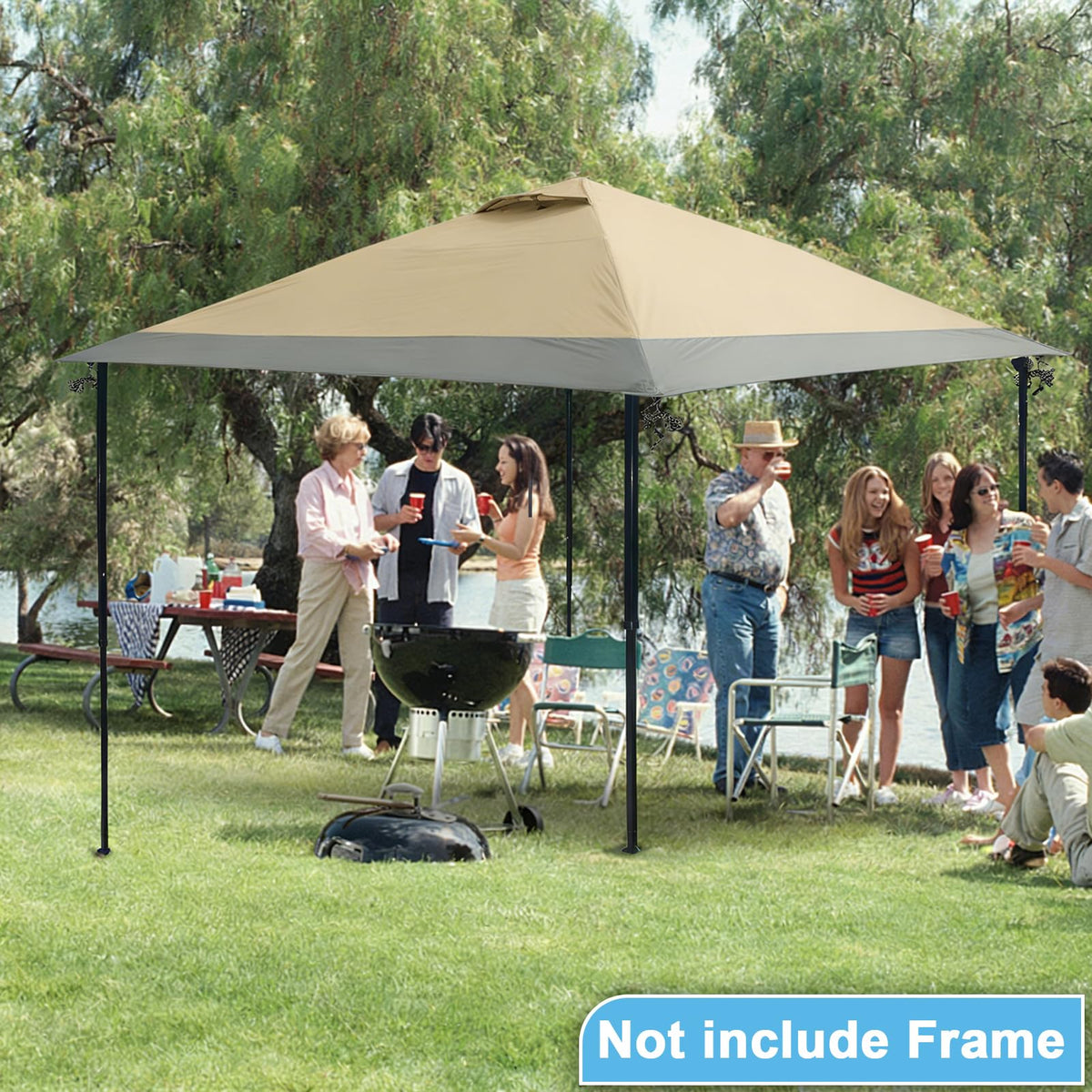 Jorohiker garden camping top cover keeps guests comfortable outdoors