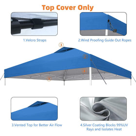 Jorohiker replacement canopy top universal fit for most 8x8 frames