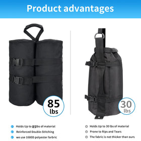 Jorohiker set of four canopy weights for versatile tent support.