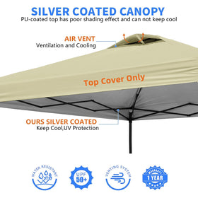 Jorohiker universal 8x8 replacement canopy top fits many frames.