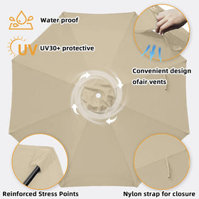 Jorohiker waterproof fabric stands up to rain and splashes while shading your outdoor space
