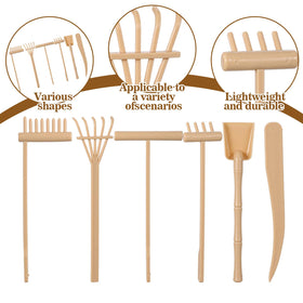 Josojoou Zen Garden four-pronged rake for precision detailing and focus