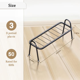 Josmimic space-saving 1-tier design fits tight corners and windowsills.