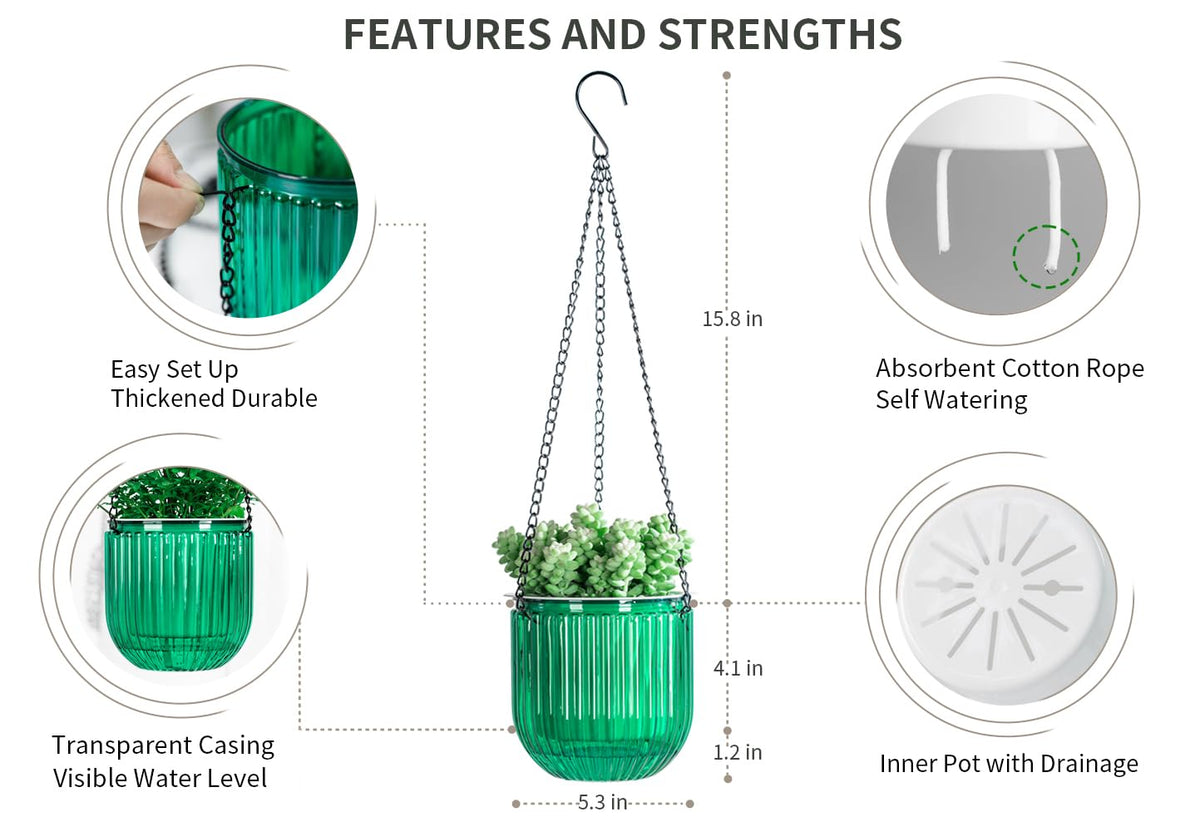 Josteve premium hanging planters are sturdy for outdoor use