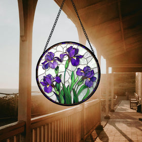JOSUMALY Bedroom serene glass art as a calming focal point.