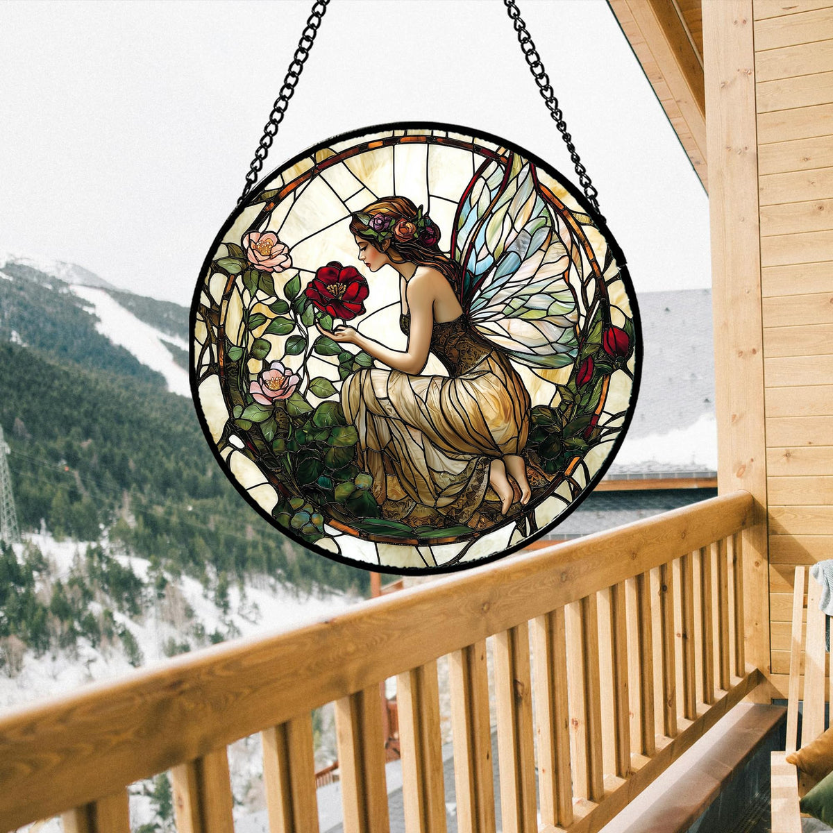 JOSUMALY suncatcher built with durable glass and sturdy metal fixtures