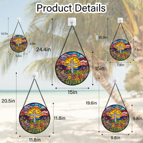 JOSUMALY sun catcher decor enhances doors or windows with color and mood.