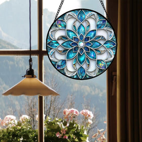 Josumaly stained glass gift hanging ideal for housewarmings and anniversaries