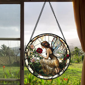 JOSUMALY window décor suncatcher is easy to hang and display.