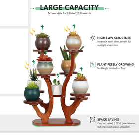 Jotboom 9-tier desk plant display illustrating vertical gardening efficiency