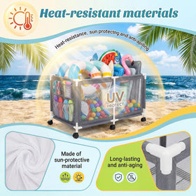 Jotesnew breathable mesh panel aids quick drying after use