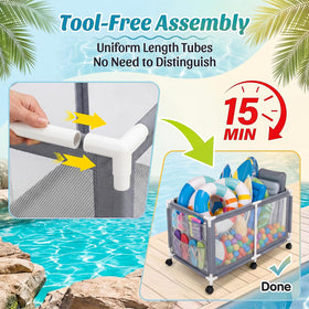 Jotesnew tool-free assembly for quick setup and off-season storage