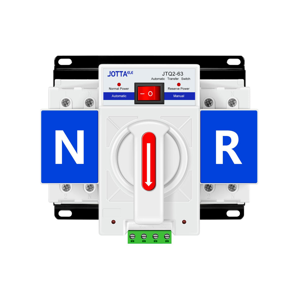 JOTTAELE ATS front panel with clear controls for quick power switching