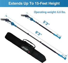 JOVANT two 4Ah batteries provide longer cutting sessions.