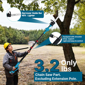 Jovant dual 20V 4.0Ah batteries enable uninterrupted cordless work.