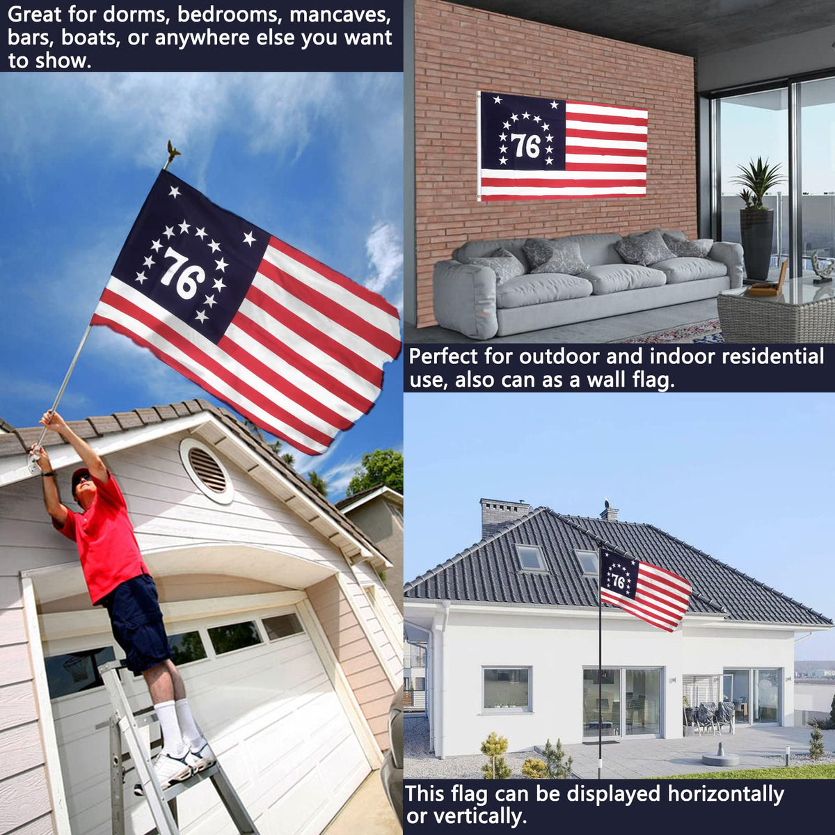 Joven flag with 4-row stitching ensures durable wind endurance