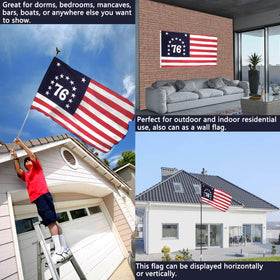 Joven flag with 4-row stitching ensures durable wind endurance